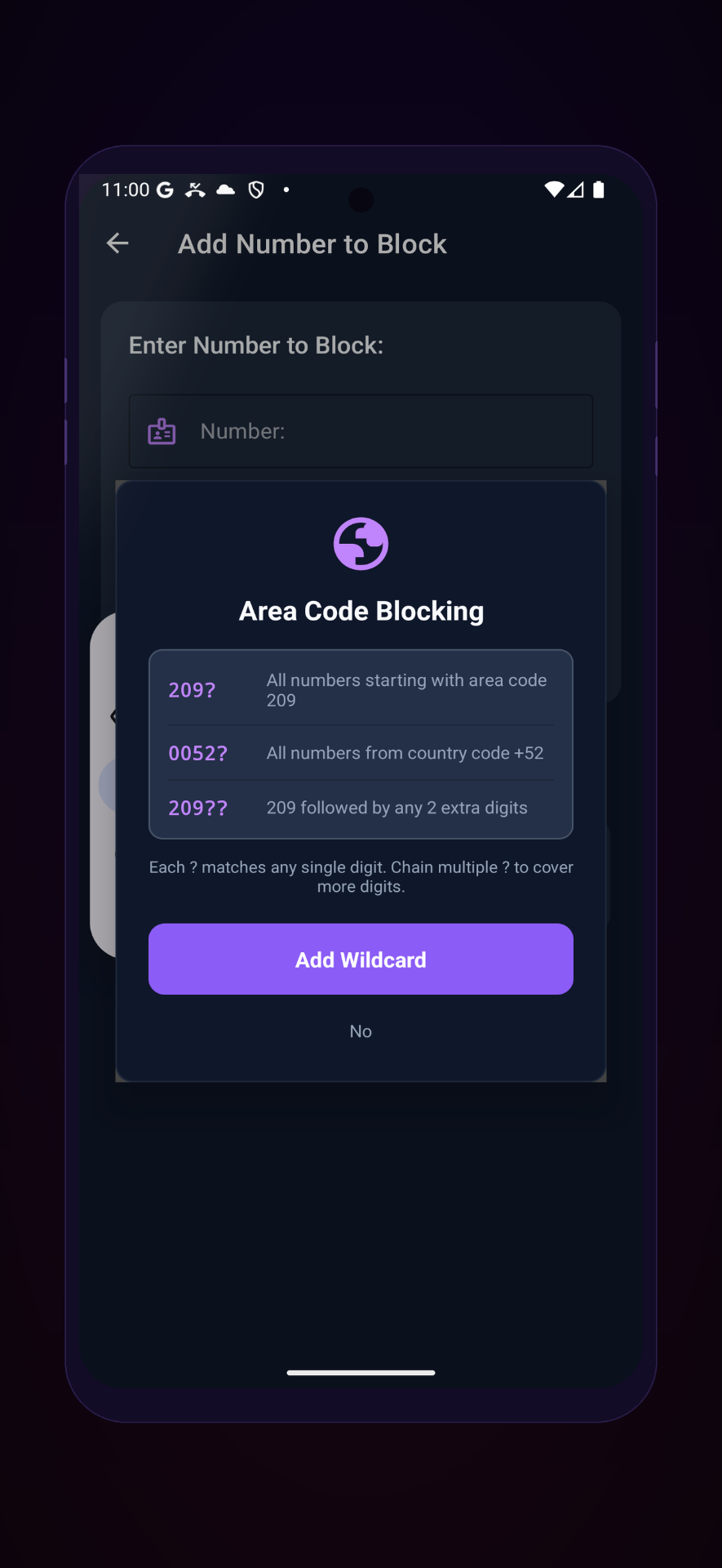 Wildcard Blocking